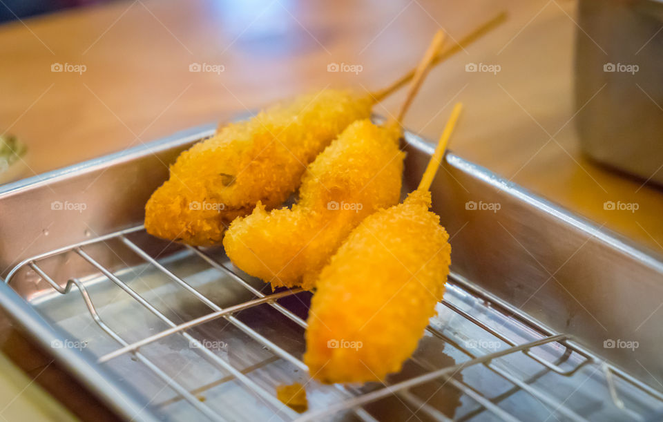 Japanese deep fried izakaya snack