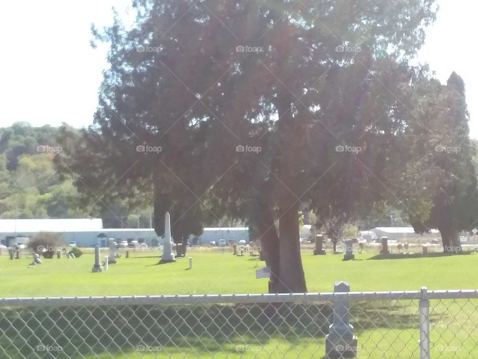 Methodist church cemetary fall