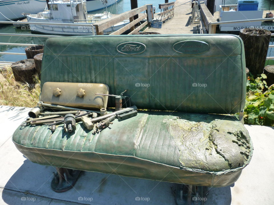 Auto sculpture in Morro Bay
