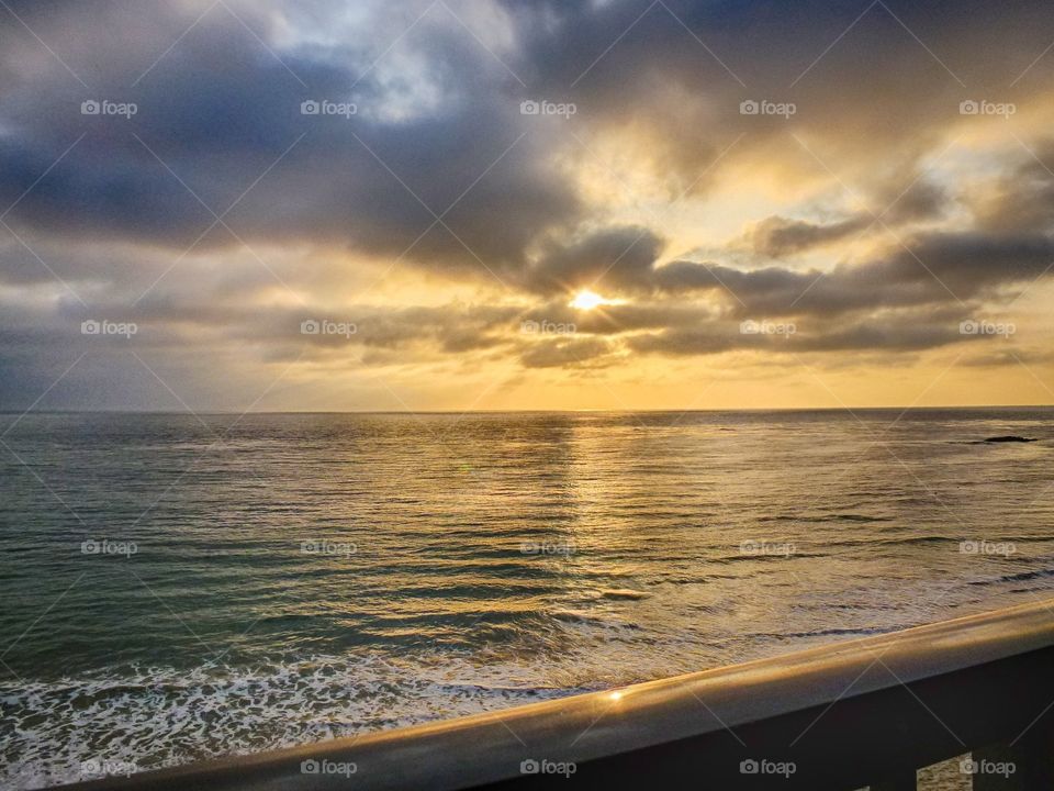 HDR SUNSET FROM LAGUNA BEACH CALIFORNIA