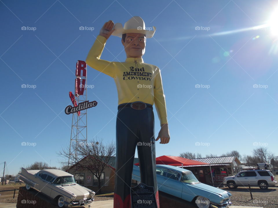 Cadillac ranch cowboy