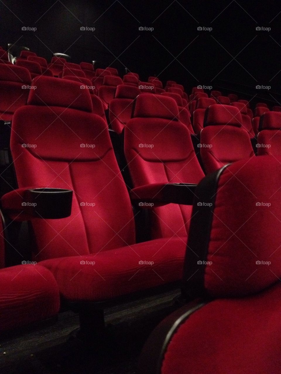 Empty seats in theatre