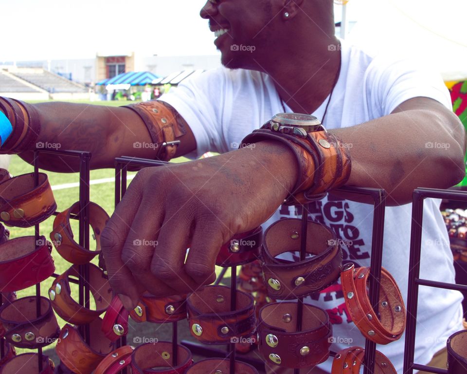 Handmade bracelets with a Caribbean twist. 