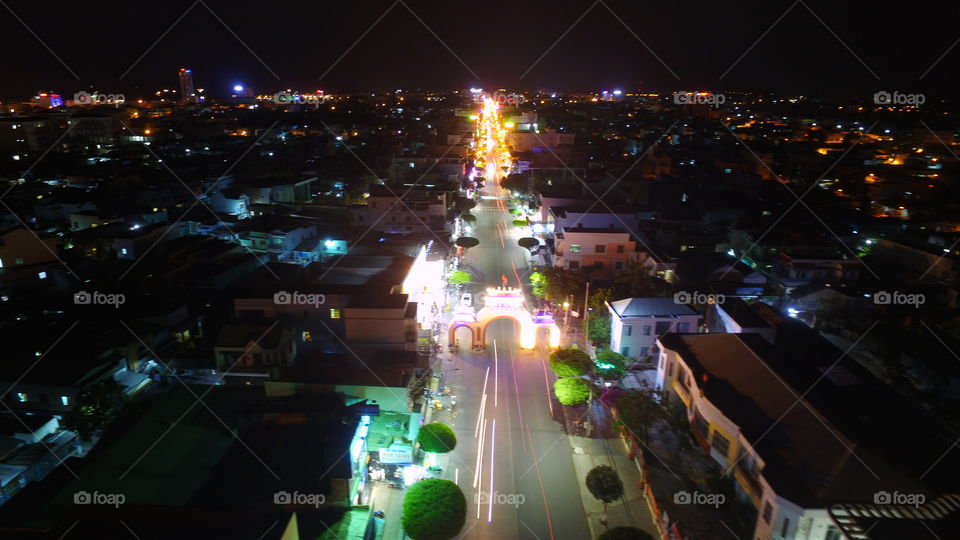 Street, City, Traffic, Road, Evening