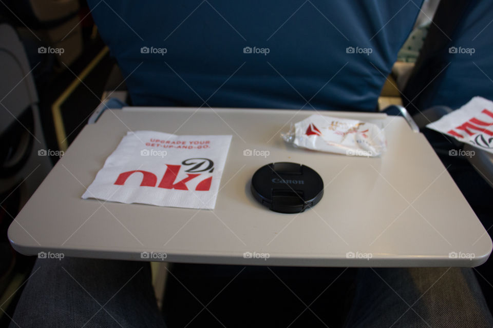 Table in airplane 