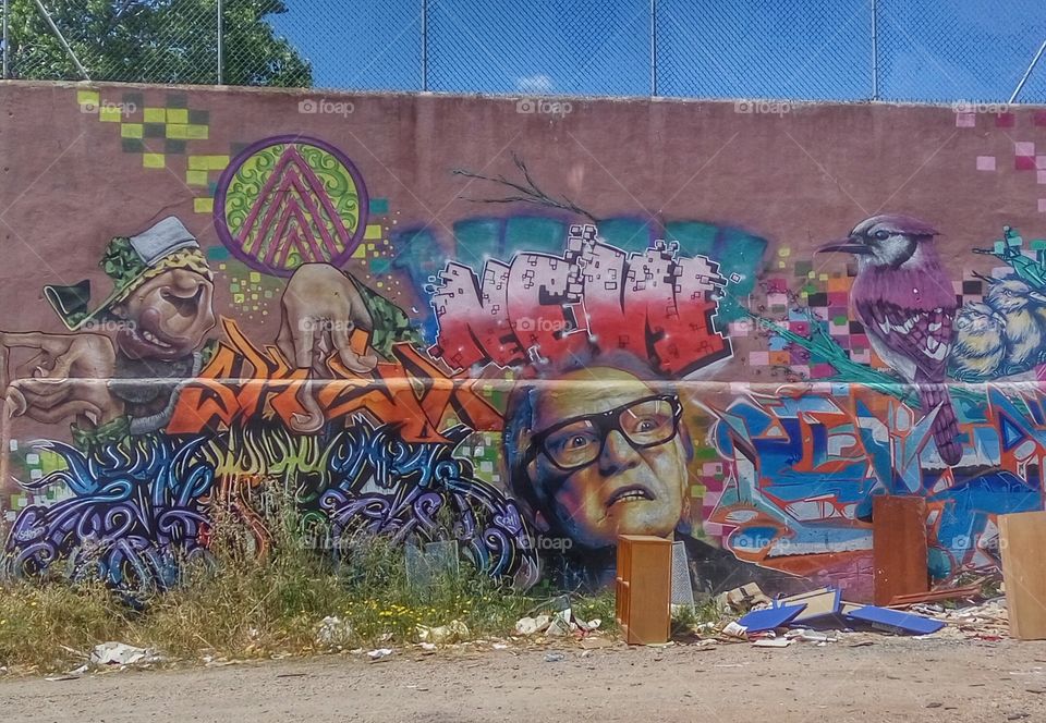 Christopher Walken Graffiti