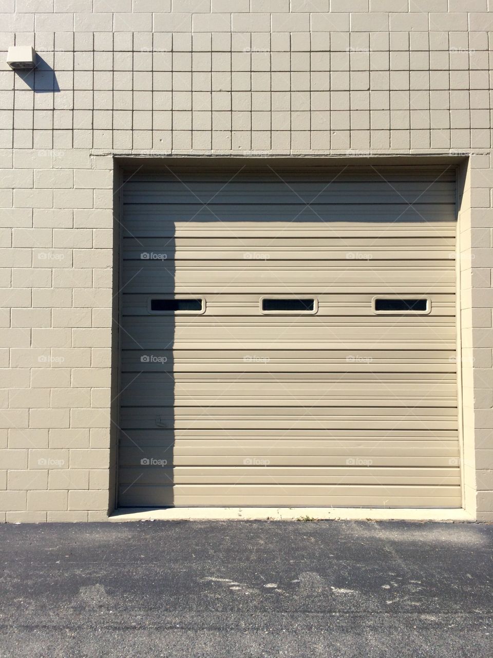 Industrial Garage Door, Portrait 
