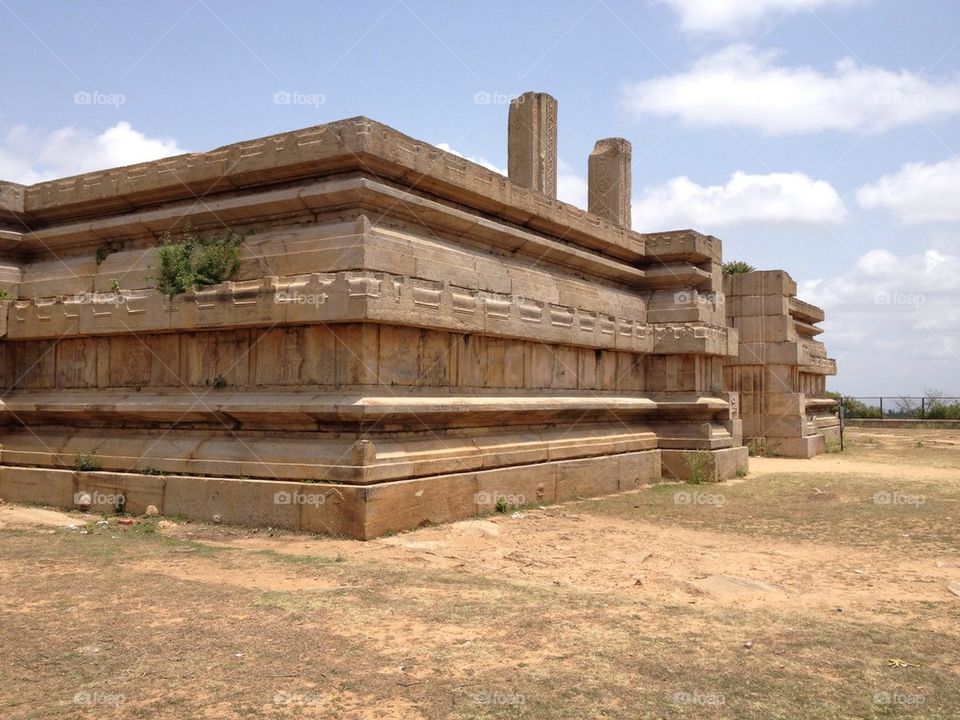 Ancient half built temple