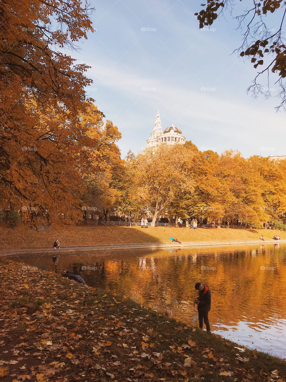 Beautiful autumn in Moscow 