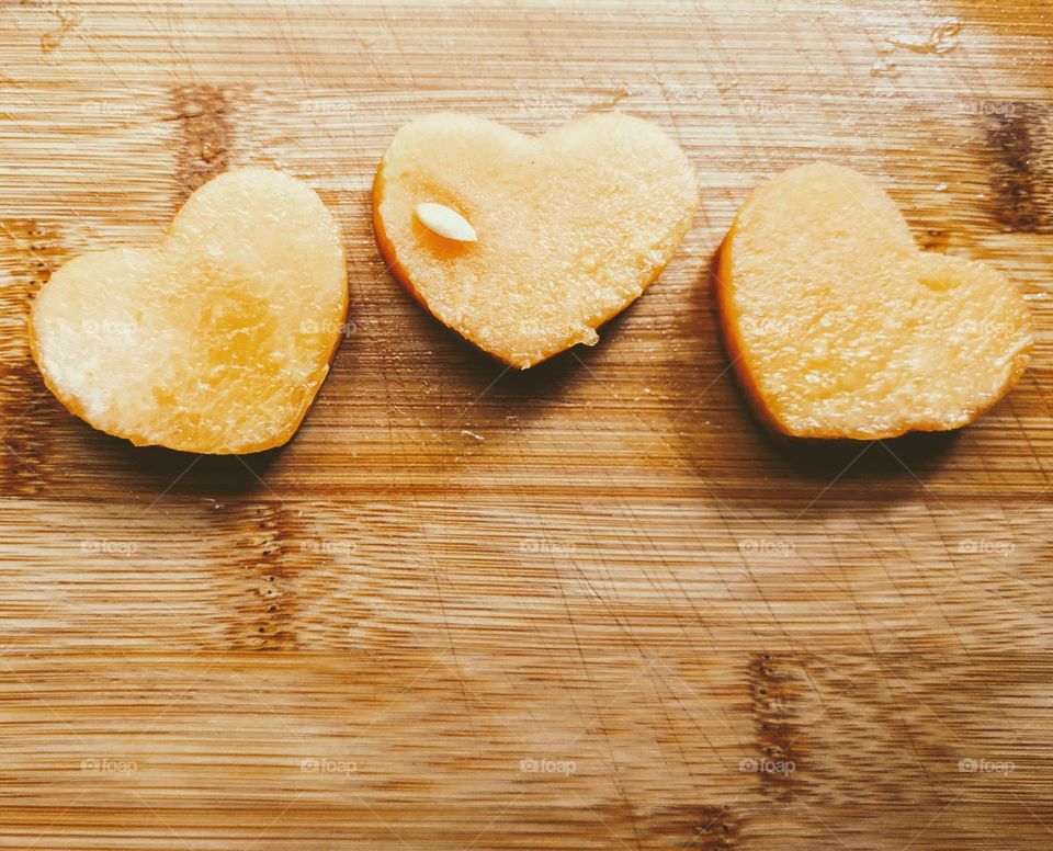 cantaloupe hearts