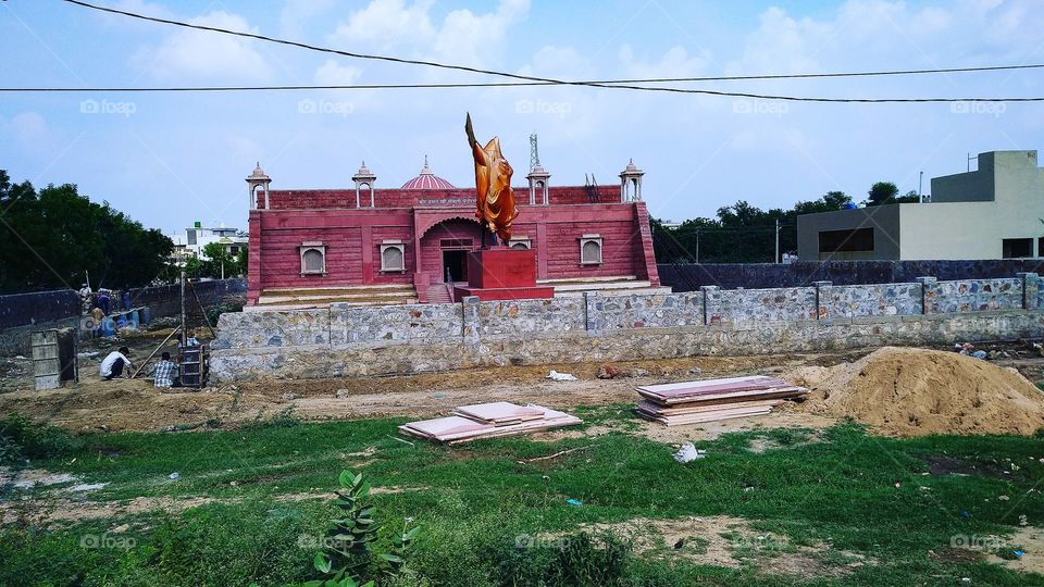 construction site for a monument of Hasan Khan Mewati (1504-1527). The ruler of Mewati State in ancient Rajasthan.