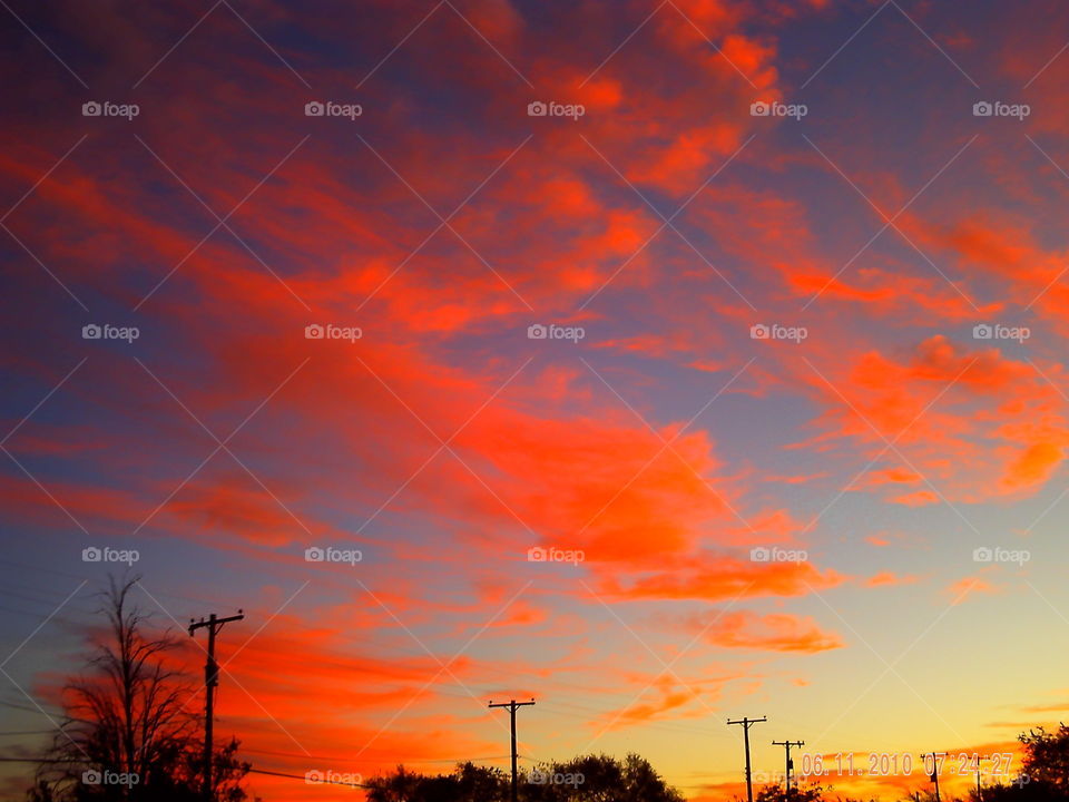 Red sky in the morning