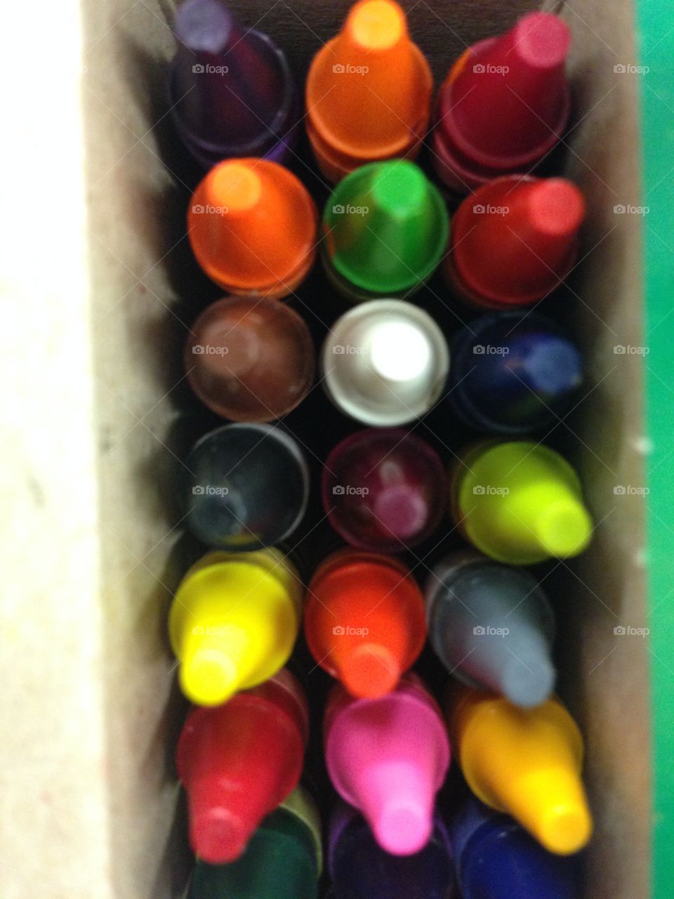 Box of crayons. Crayola crayons
