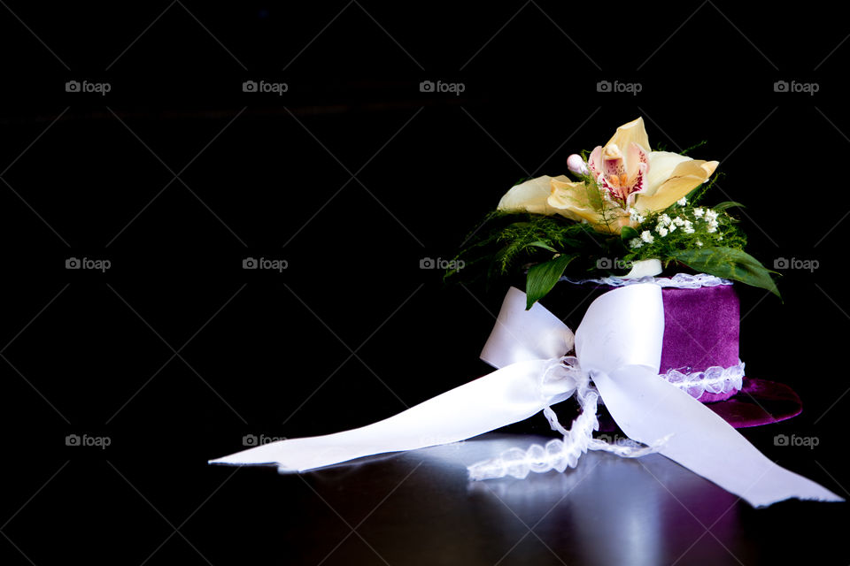 Artificial flower indoors