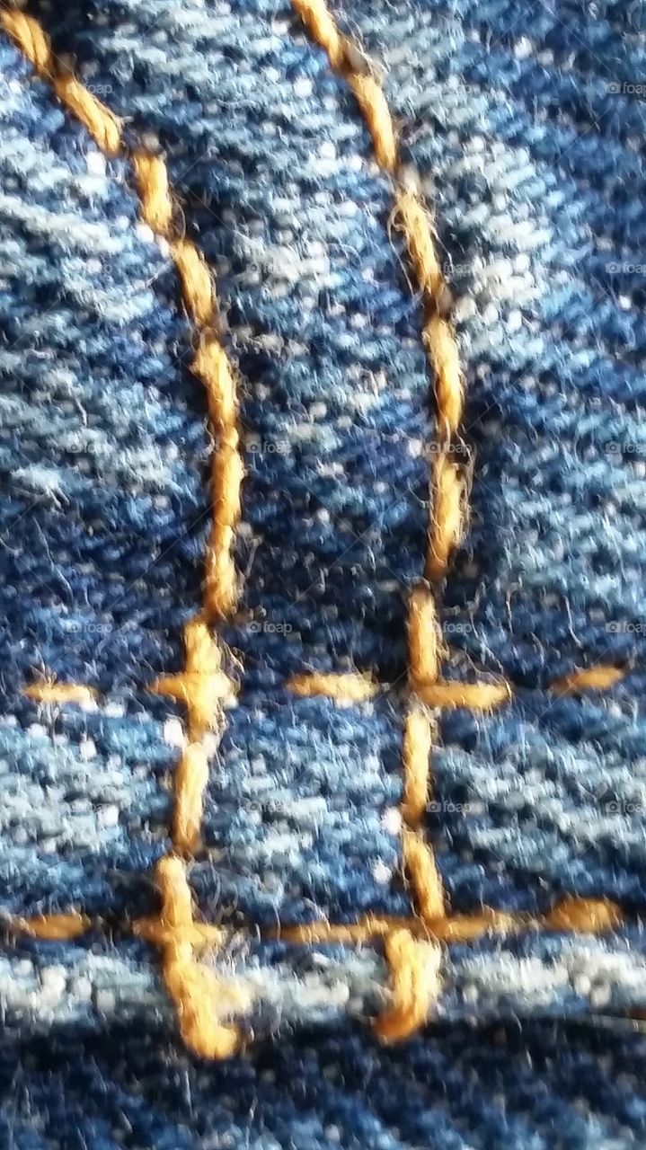 blue jean seam