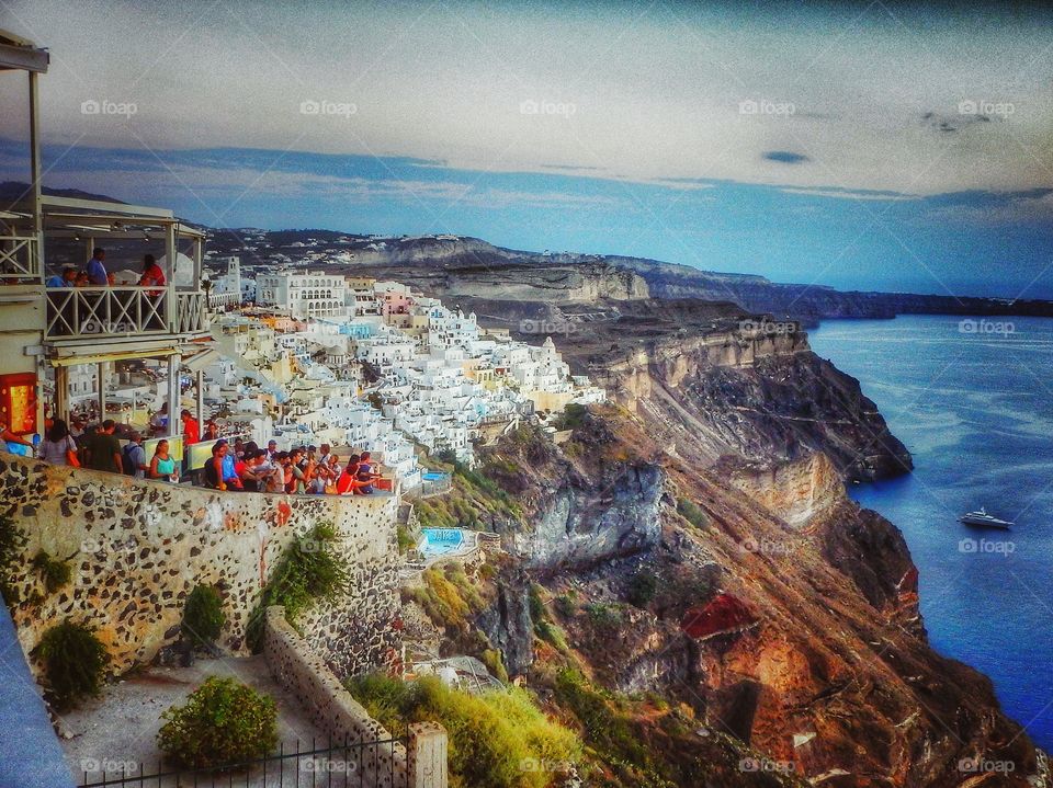 Santorini awaiting the sunset