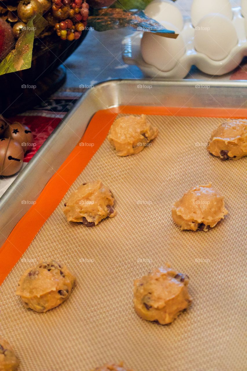 Chocolate chip cookies for Santa 