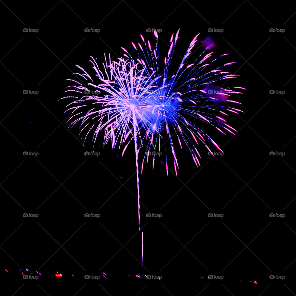 Fireworks in the sky