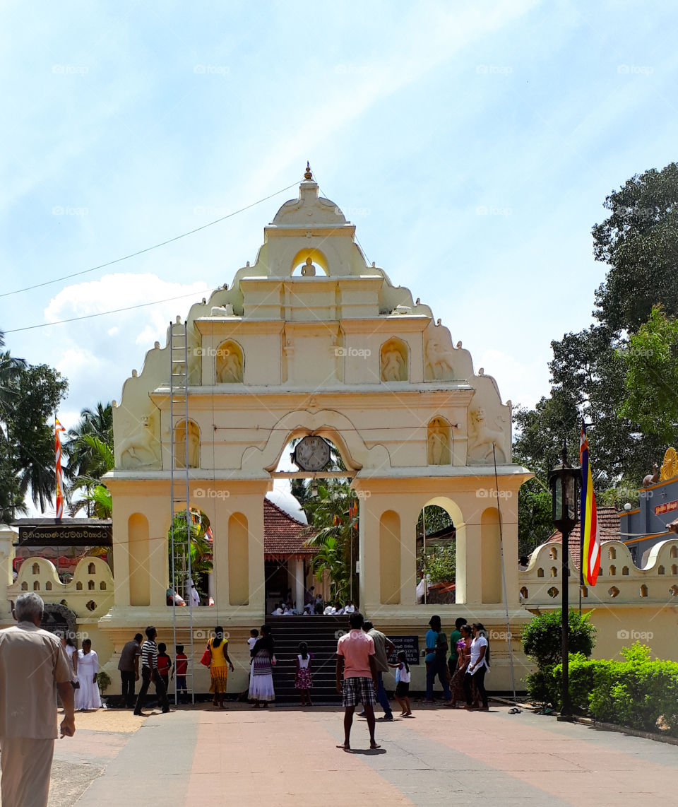 Buddhist temple in Sri Lanka (Muthiyangana)