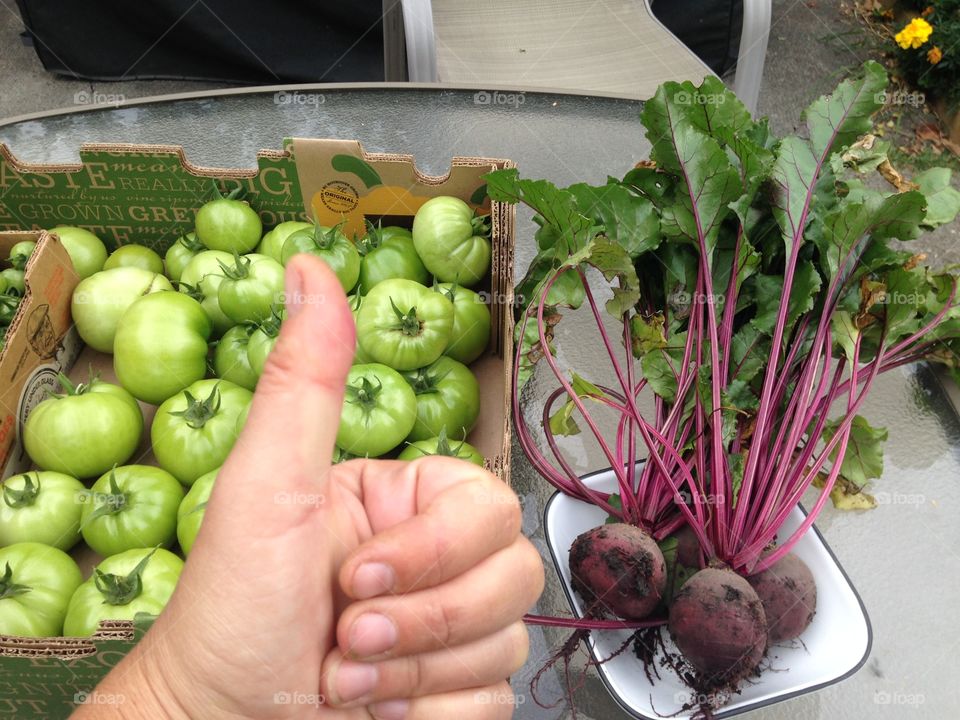 Tomatoes and beets 