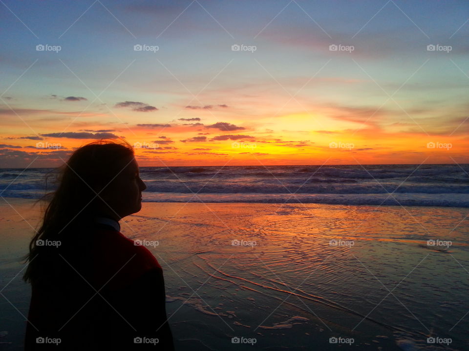 Florida beach. sunrise