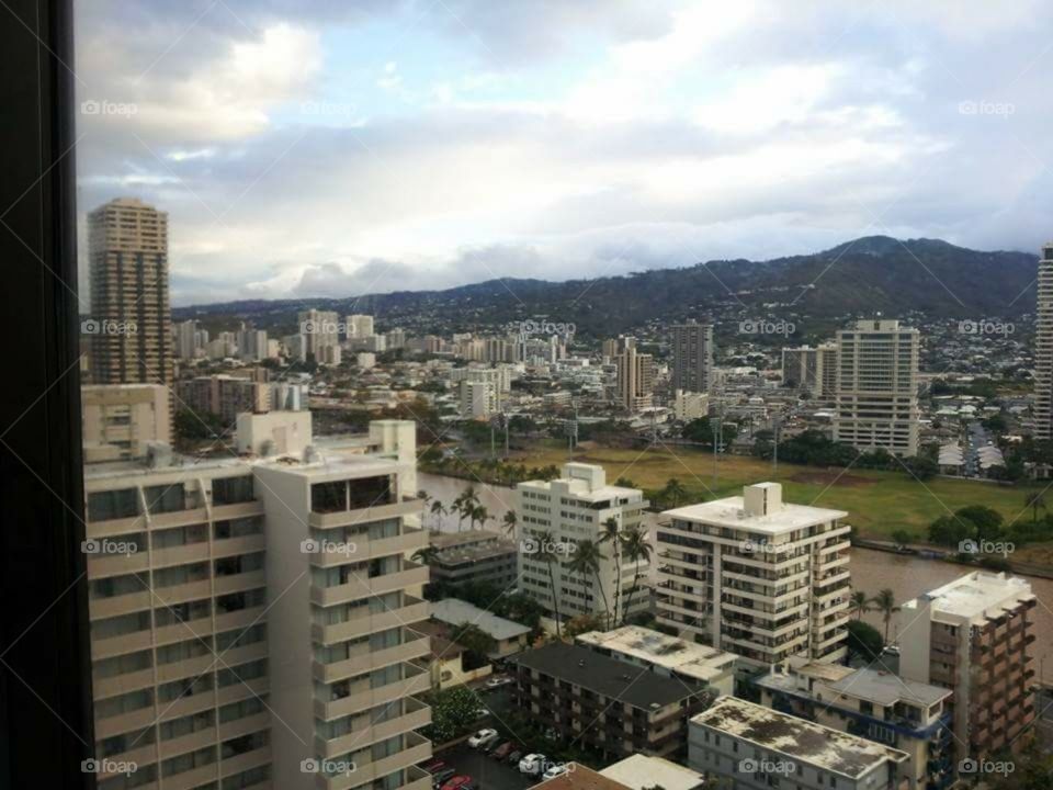 Waikiki view from hotel