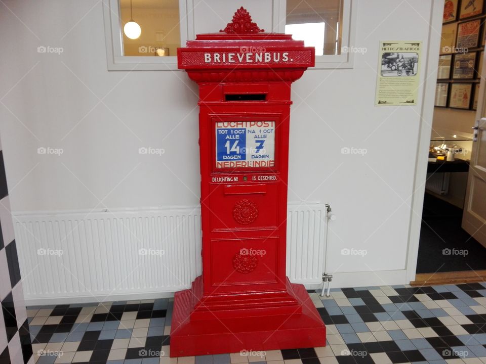 mailbox. Vintage dutch mailbox