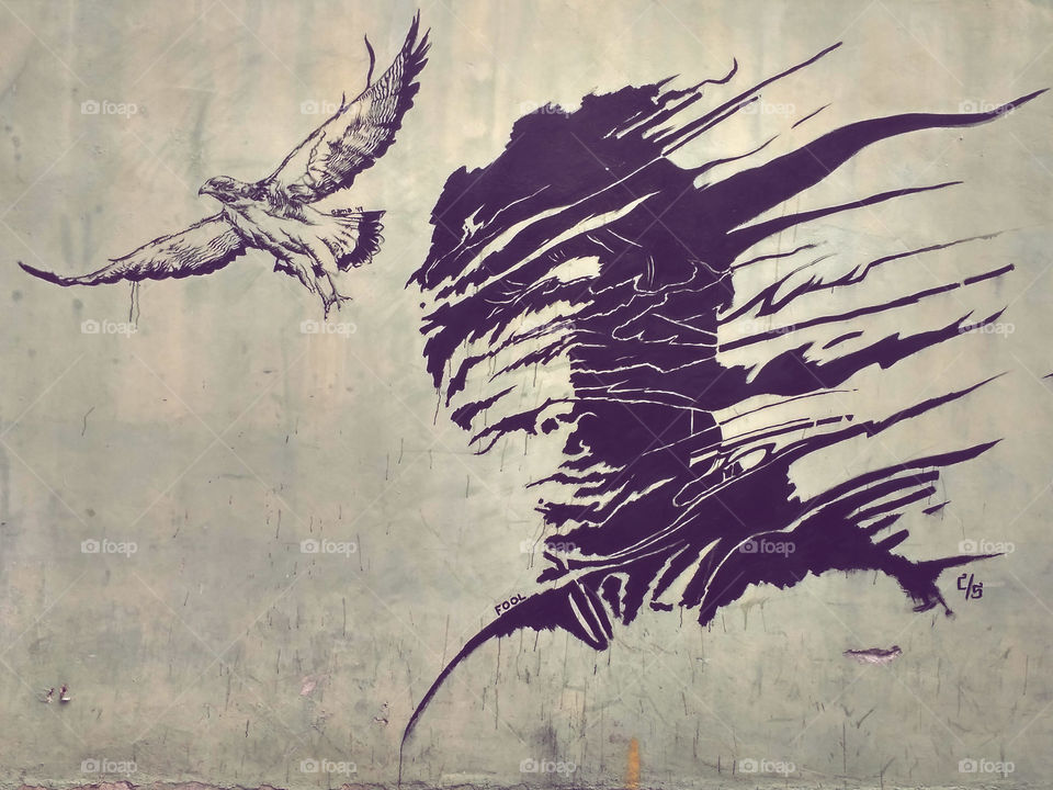 very cool mural in the city of willemstad, curacao