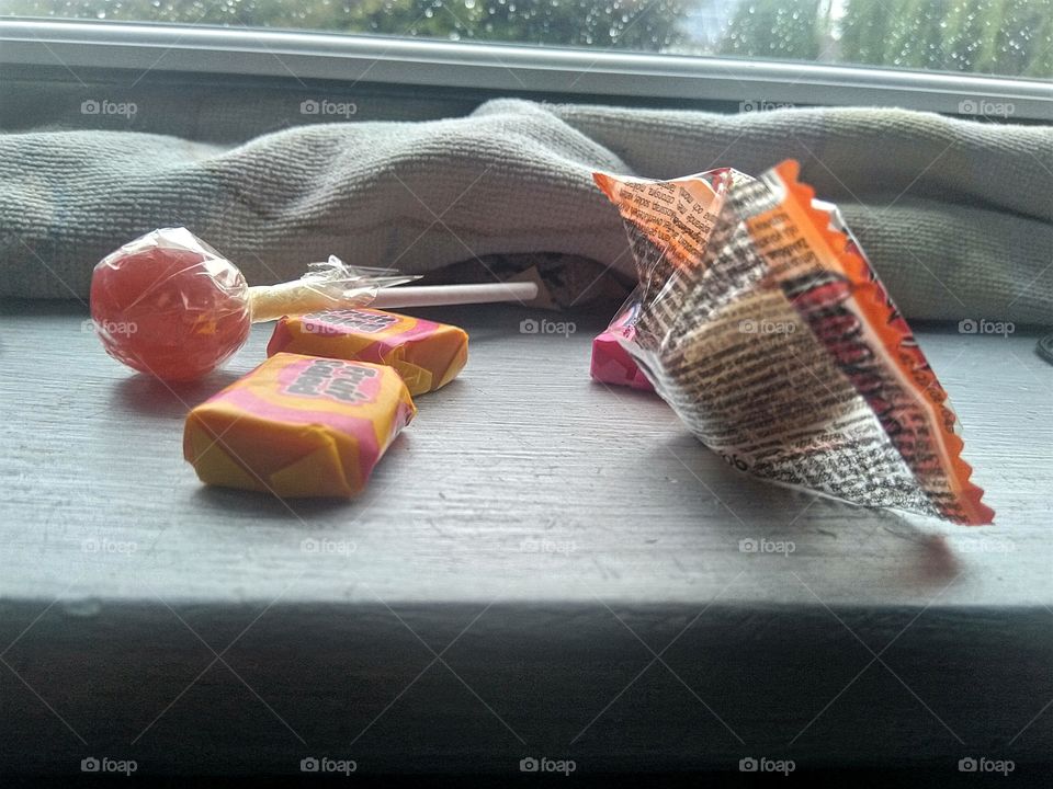 some sweets on my window sill