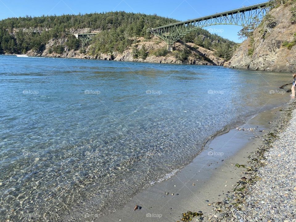 Glistening waters of the Pacific North West, Deception pass, Anacortes 