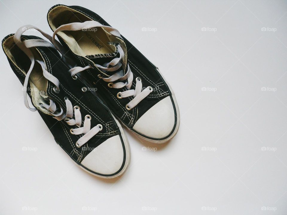 Sneakers on a white background