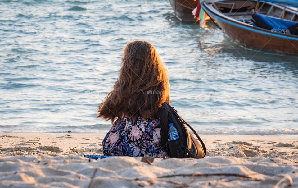 Tourist’s waiting to see sunrise on the beautiful beach ...Koh Lipe Thailand