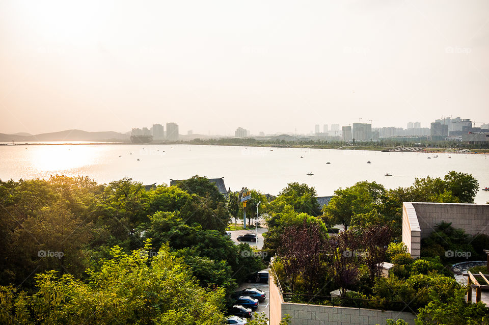 View on lake in Xuzhou