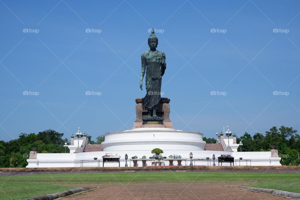 Buddha statue at Phutthamonthon Park in Thailand