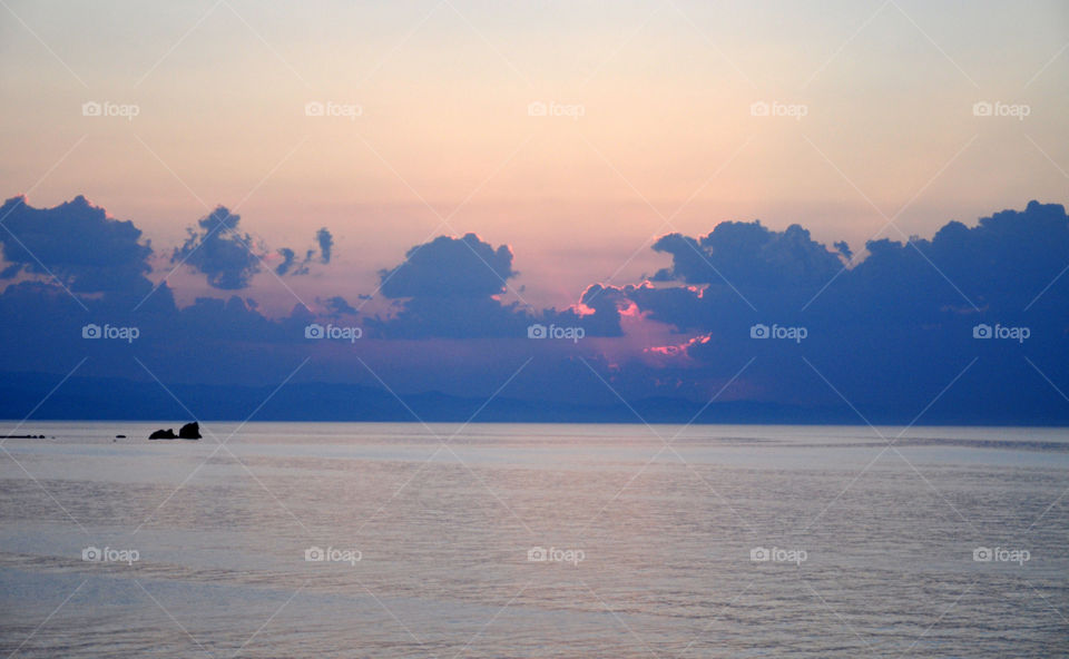 Sunrise and clouds 