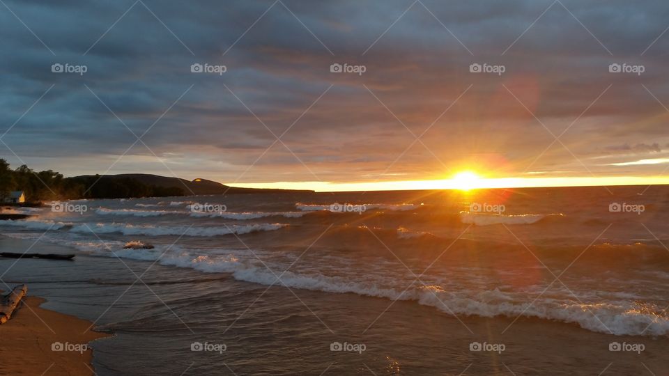 Lake Superior Sunset. Lake Superior Sunset