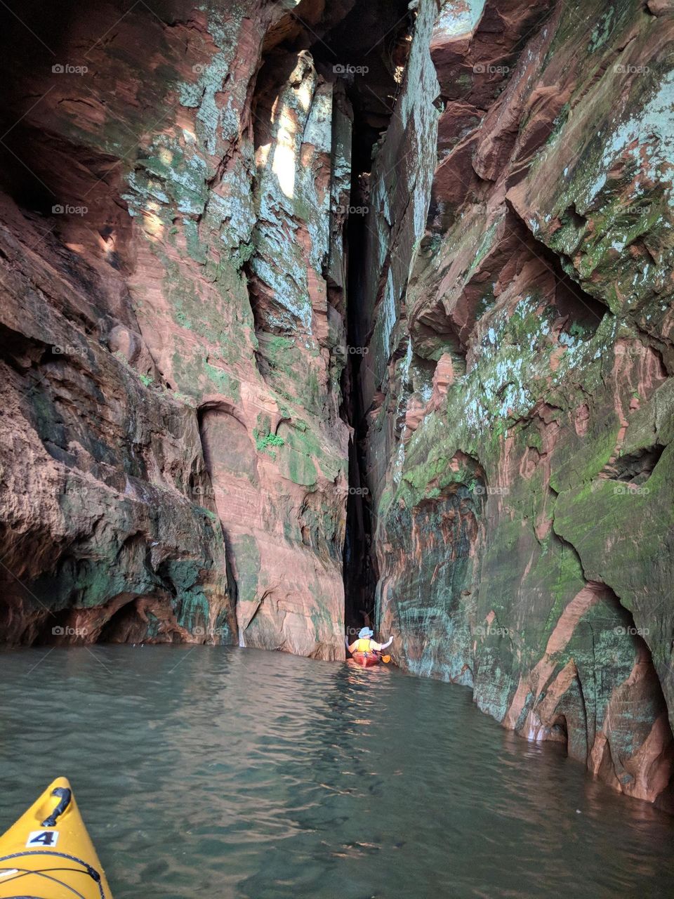Tight squeeze kayaking