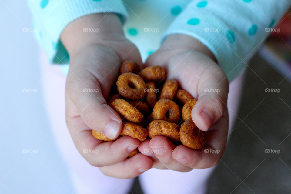 holding food