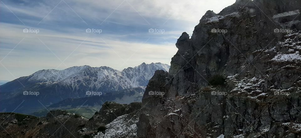 Rocky mountain view from the lift