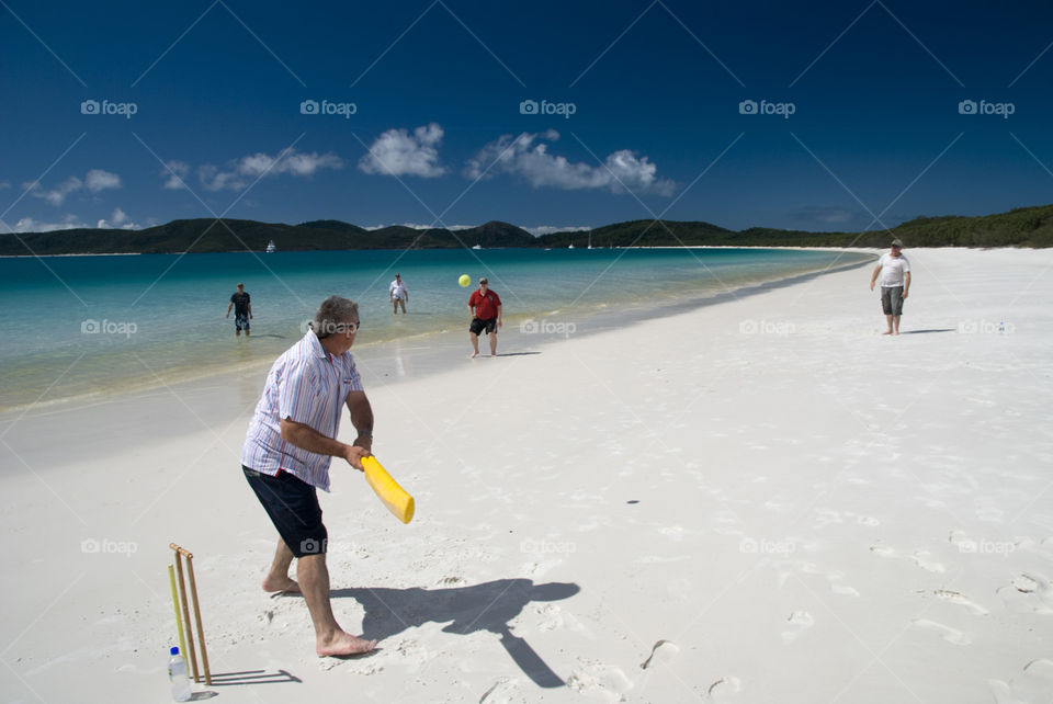 Cricket on Whitehaven Beach