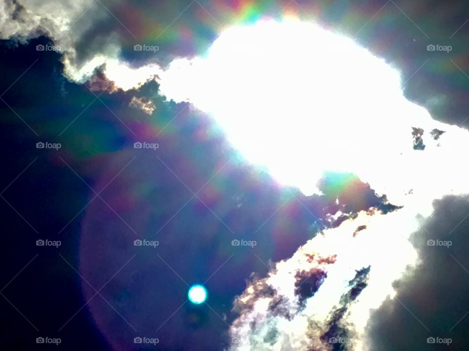 The Sun Breaks Out From Behind Clouds