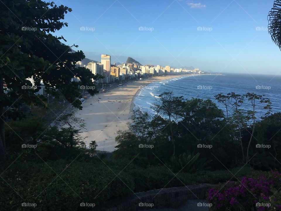 Praia de Ipanema e Leblon no Rio de Janeiro