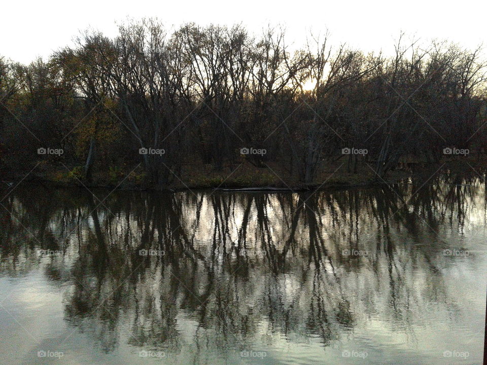 Water, Landscape, River, Tree, Reflection