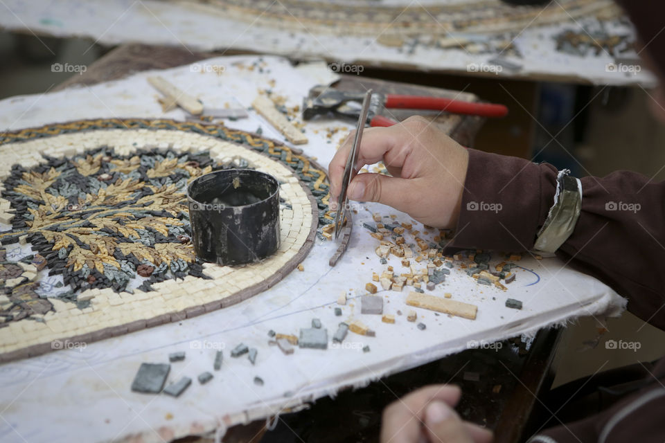 handcrafted mosaic madaba jordan