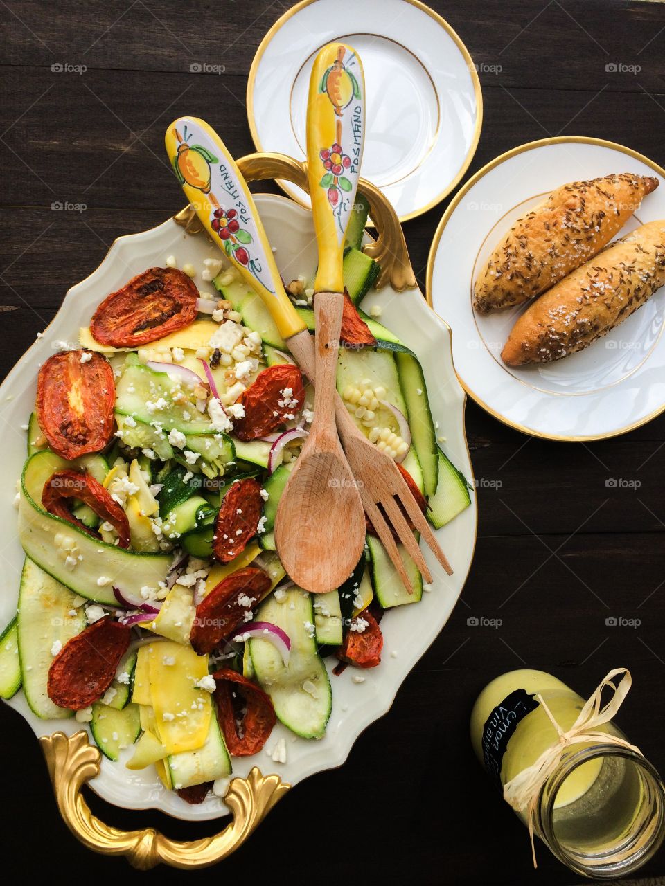 Zucchini summer salad