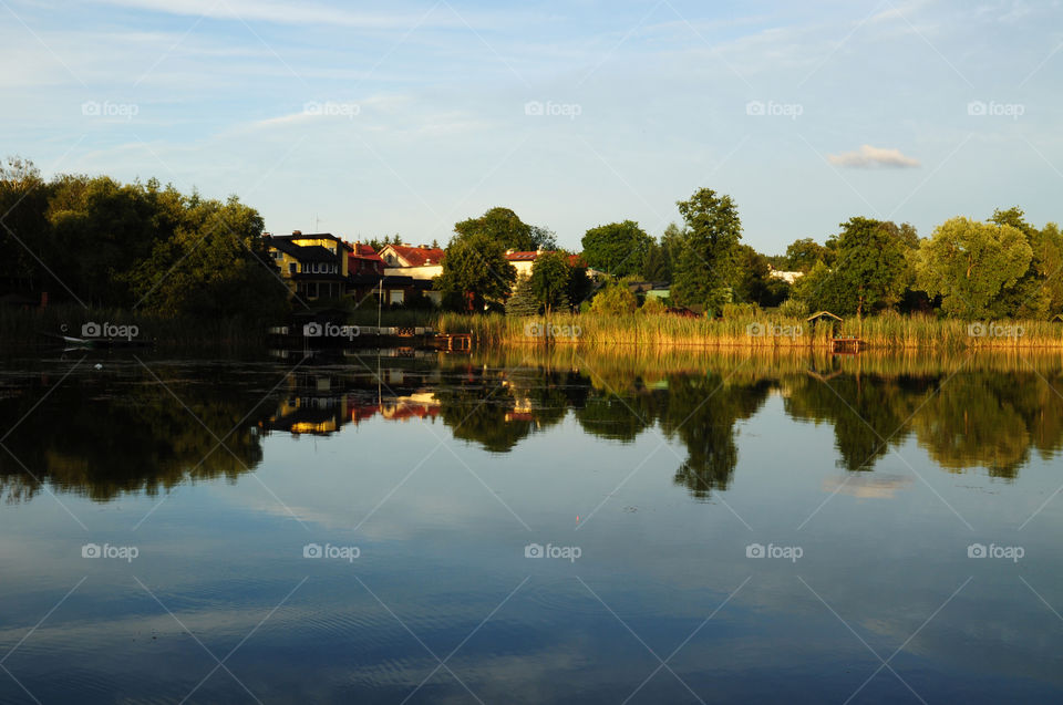 Lakeside view in Poland 