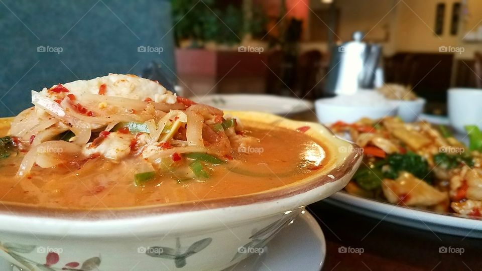 Thai coconut curry  dish