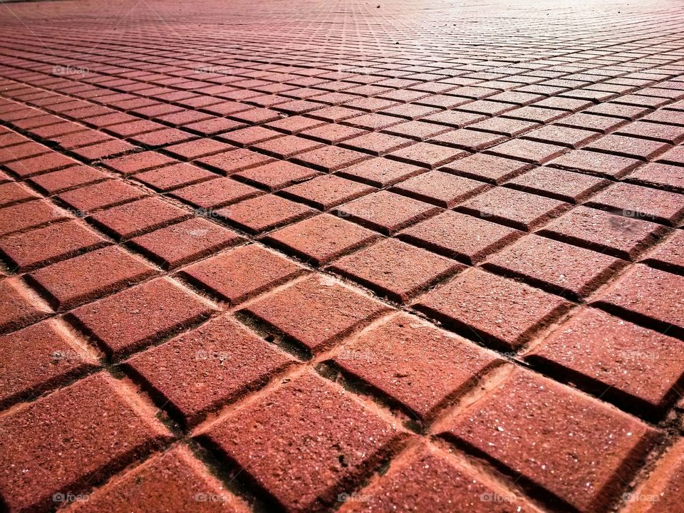 Red pavement texture