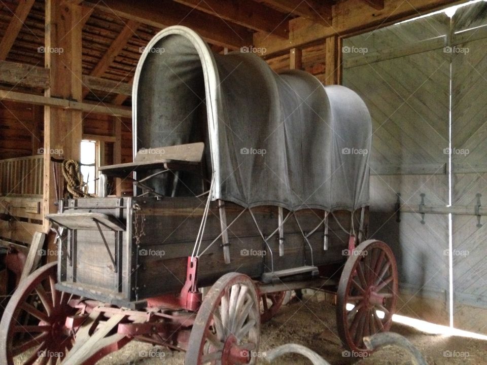  covered wagon, Latta plantation