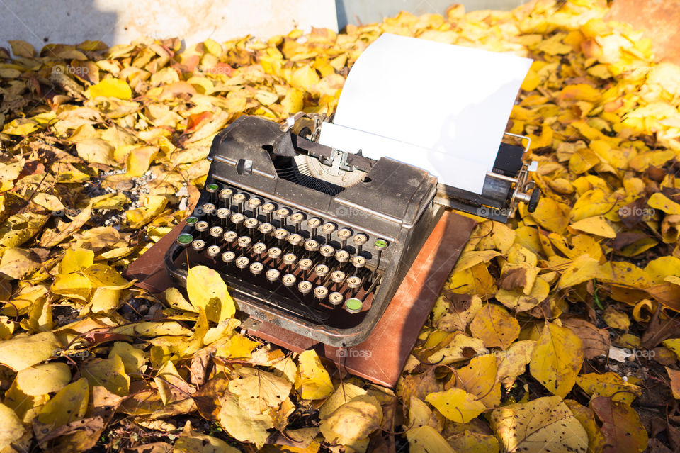 Old typewriter for writers